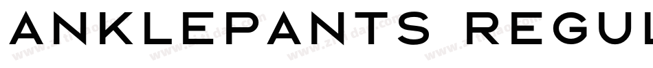 Anklepants Regular字体转换